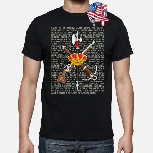 Legión Extranjera Española El Novio De La Muerte T-Shirt. Summer Cotton Short Sleeve O-Neck Mens T Shirt New S-3XL