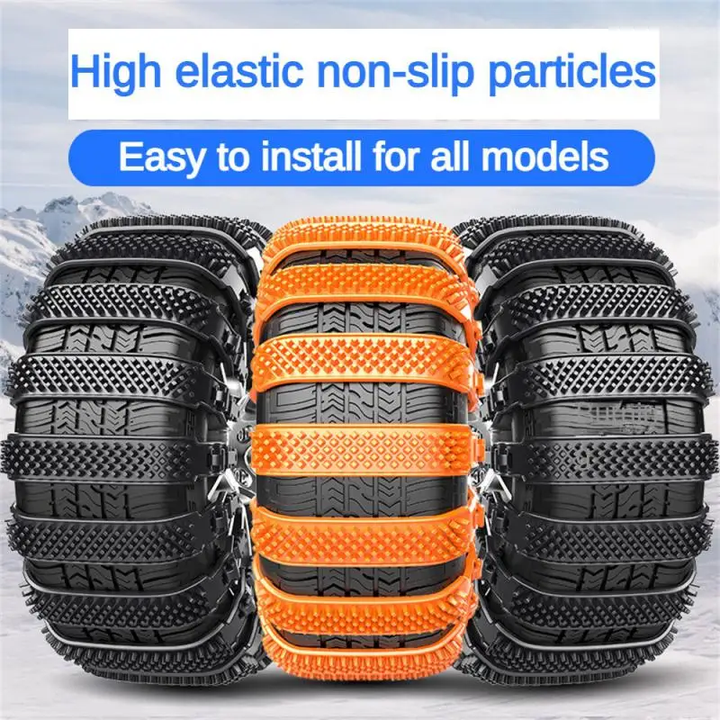 New Snow Chain Widen Thicken Car Tire Crawler Type Plastic Anti-skid Chain Winter Wheel Tyre Anti-Slip Ties Emergency Tools