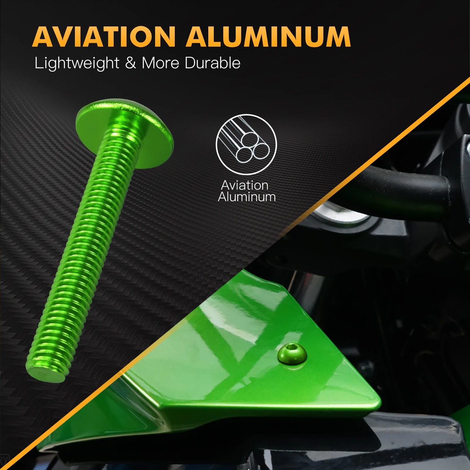 

155PCS Universal Fairing Bolts Kit CNC Screws Nut For Honda CBR600RR CBR900RR KAWASAKI VERSYS 650 NINJA Ducati Aprilia RSV4