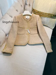 lingzhiwusis Ladies Top Elegant Top Quality Outerwear Female 2024 Autumn Winter New Arrival