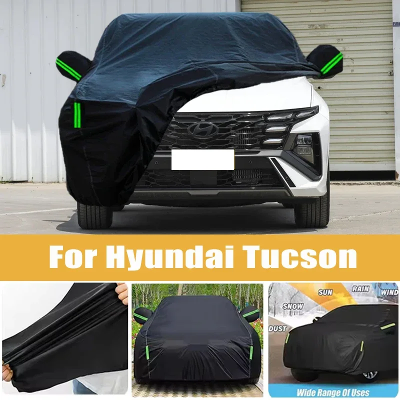 

For Hyundai Tucson Full Car Cover Four Seasons Outdoor Sun Anti UV Rain Snow Dust Protection Oxford Cloth Accessories