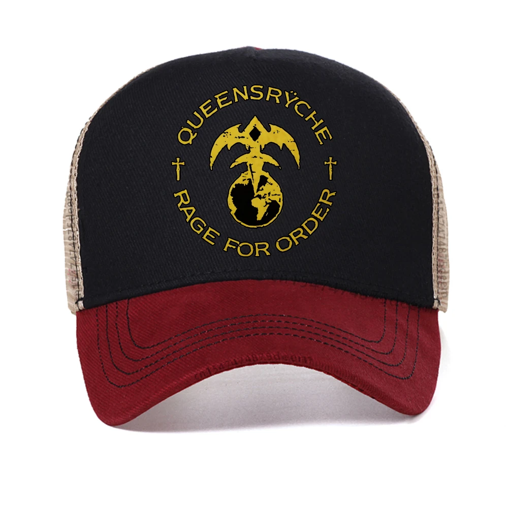

QUEENSRYCHE RAGE FOR ORDER baseball cap Album Michael Wilton Eddie Jackson caps fashion casual mesh breathable Snapback hat