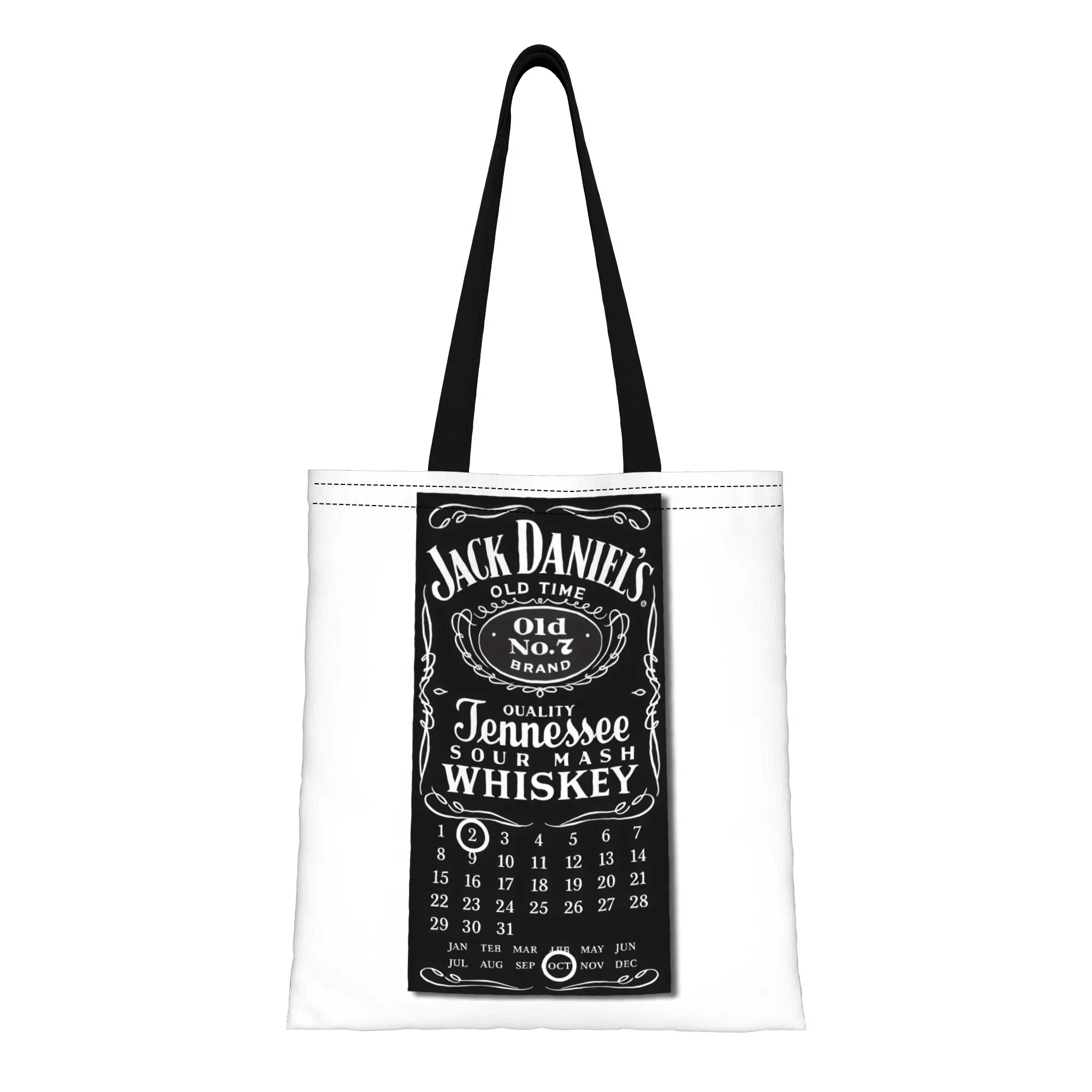 

Сумка-тоут JJack Daniel'sS Old Canvas: идеальна для покупок, путешествий, активного отдыха, прочная наплечная сумка