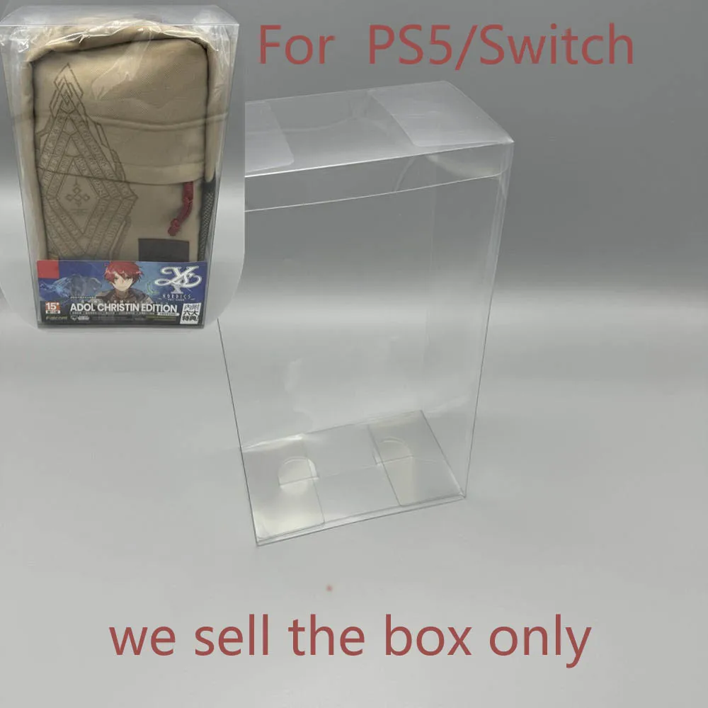 Transparent Display Collection box For PS5/NS for Ys X:Nordics Limited game storage protection box