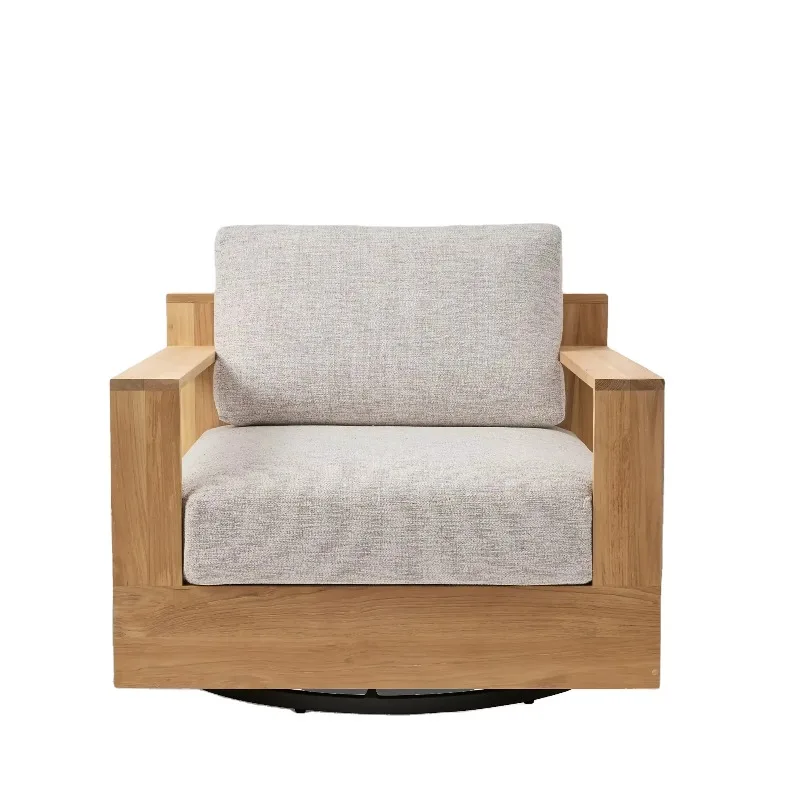 

Американский вращающийся стул из цельного дерева, уличная мебель для патио, уличная мебель