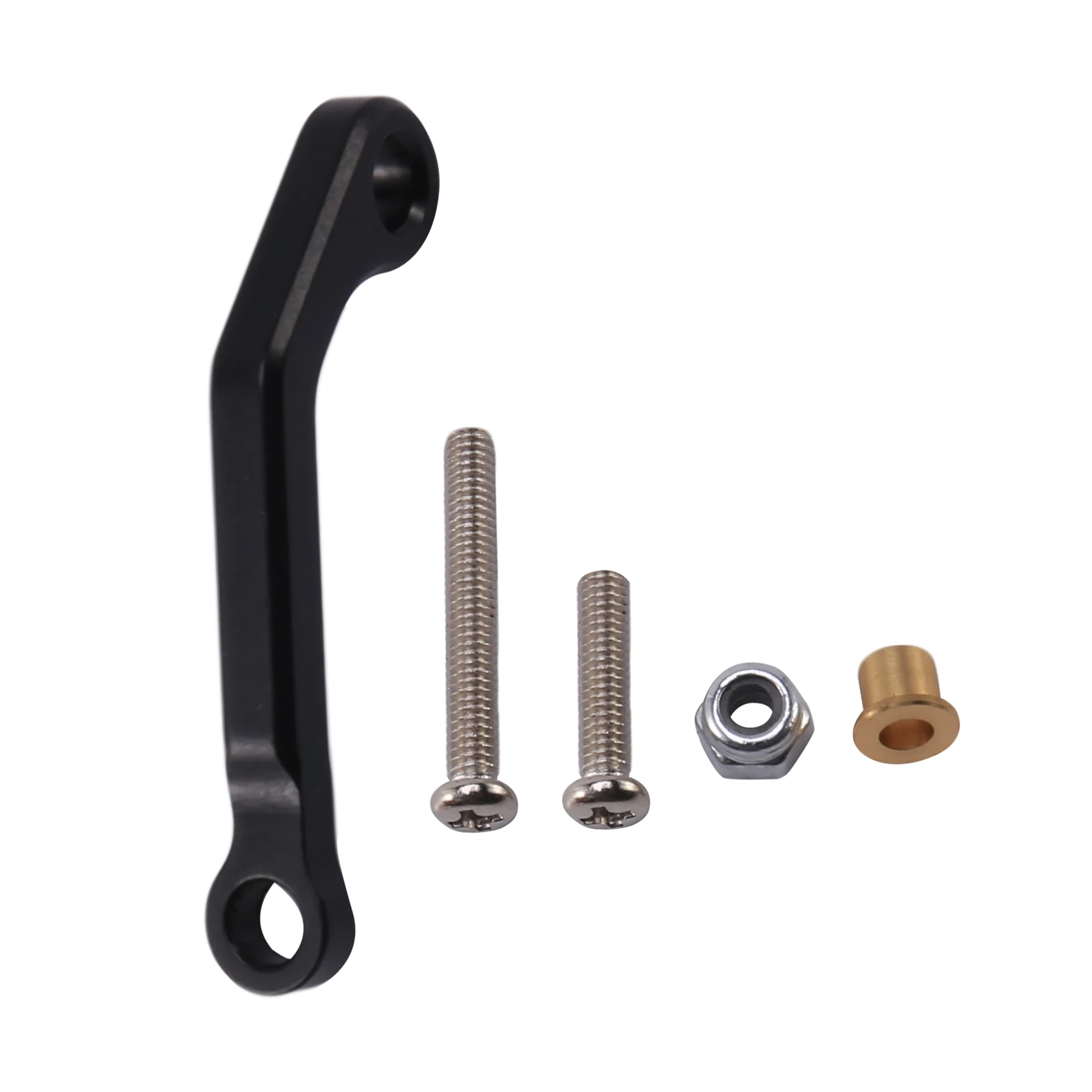 Para wpl b1 b14 b24 c14 c24 b16 b26 b36 q60 q63 q64 q65 rc peças de reposição do carro metal servo puxar haste, preto quente