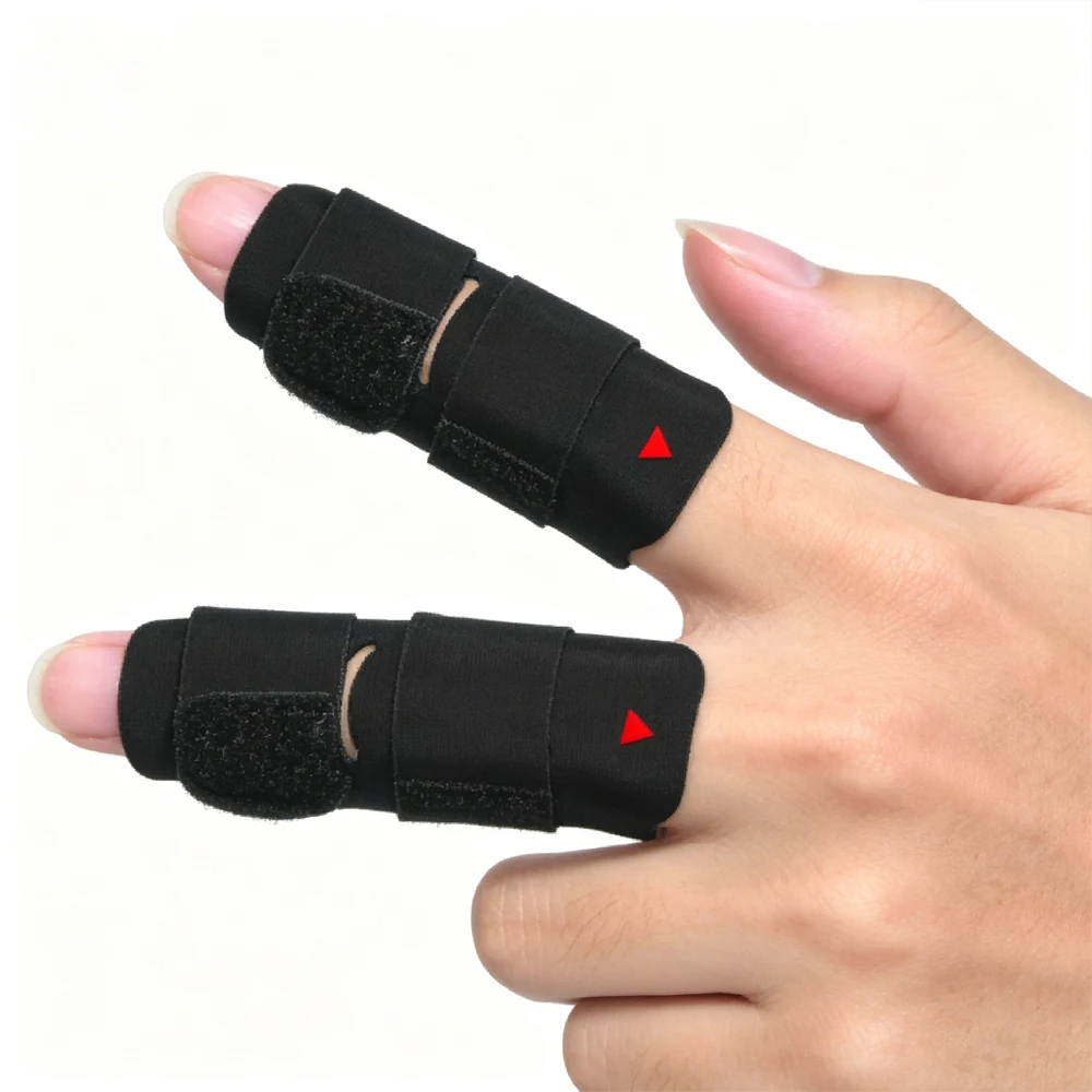 Non-Metal Finger Support Sleeve, Adjustable Protective Splint for Thumb & Fingers, Ideal for Basketball Tennis Volleyball Golf image 4