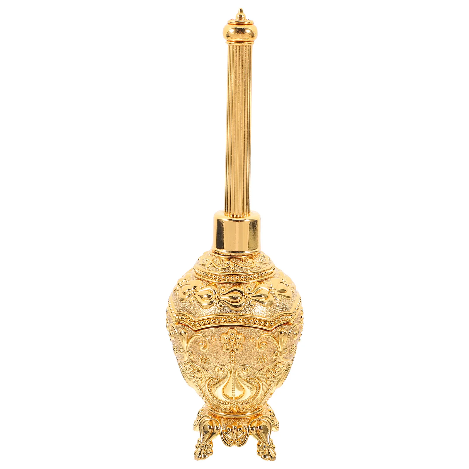 

Elegant European Alloy Holy Water Bottle Glass Vial for Christian Travel Home Decor Church Baptism Holy Water Holder Catholic