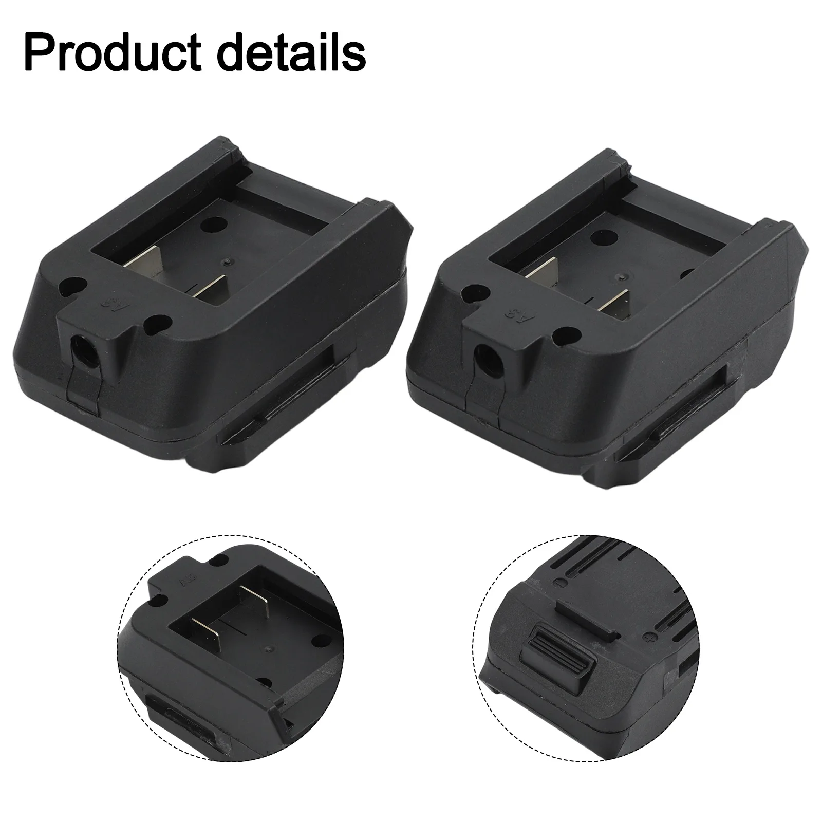 18V Battery Adapter DIY Cable Connector Red Positive Wire 18V Voltage 2pcs Quantity Black Negative Wire Easy To Install