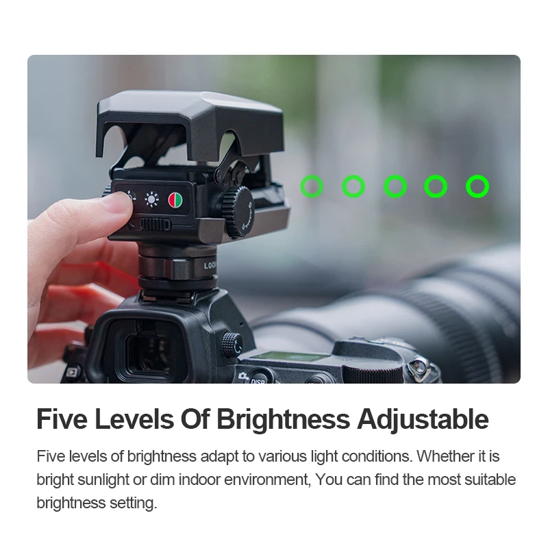 TTArtisan teleobjetivo punto de mira, punto de enfoque, luz de seguimiento, fotografía Tele, Zapata fría para Sony, Nikon, Canon, Fuji, Pentax, Olympus