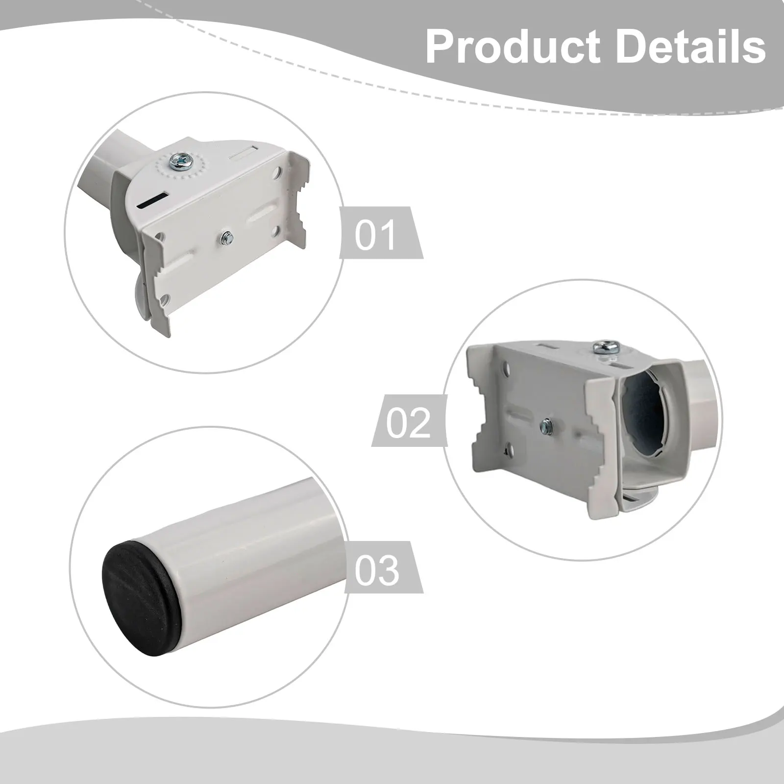 Wireless Bridge Monitoring Bracket 180° Rotation Monitoring Equipment Mounting Bracket Outdoor Wall Pole Camera Bracket