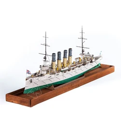 1:200 Tsarist Russia Varyag Protected Cruiser Paper Model Warship Model Military 3D Model Ship Cards Kit Handmade Toy Home Decor