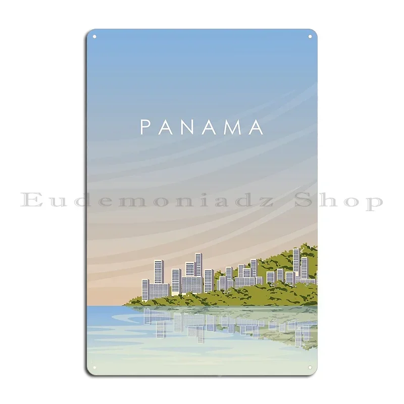 Panama Metal Plaque Poster Party Wall Decor Garage Iron Living Room Tin Sign Poster