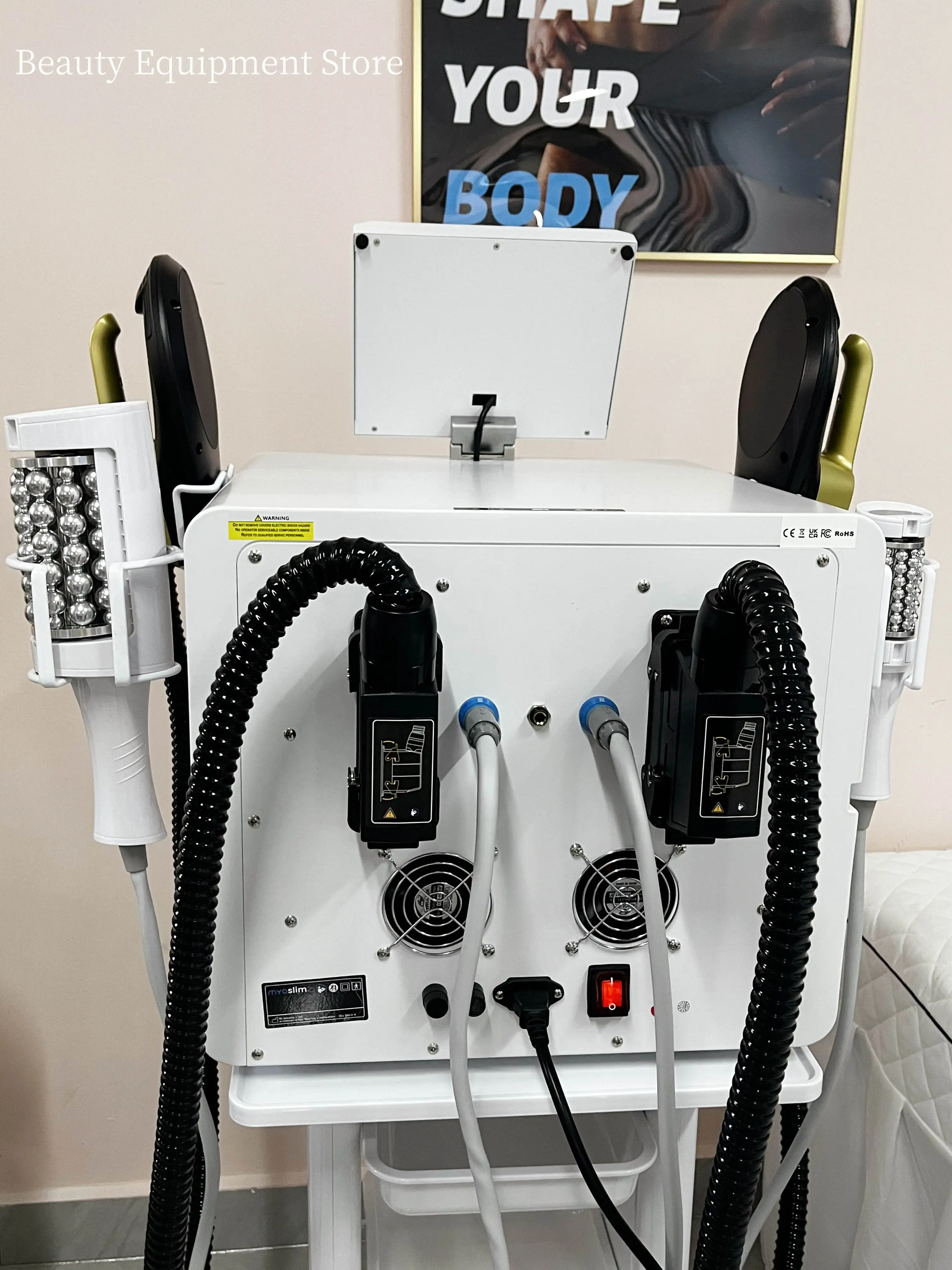EMS Body Sculpt Machine Vacuum Inner Ball Roller Machine 360 Degree Rolling Cellulite Weights Loss Body Slimming
