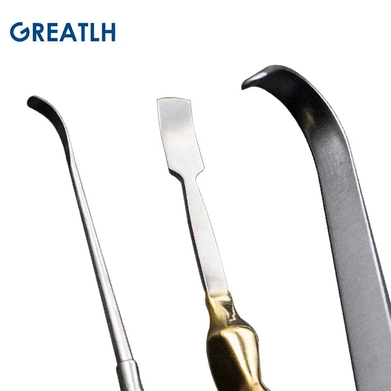 Stainless Steel Rib Cartilage Stripper Stripper Pulling Hook Rhinoplasty Surgery Instruments Left and Right Shovel Type