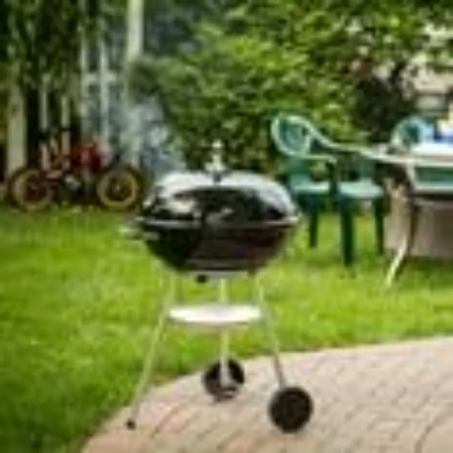

Jumbo Joe Premium 22 Black Charcoal Grill Portable Outdoor BBQ Grill With Lid Lock And Large Cooking Surface