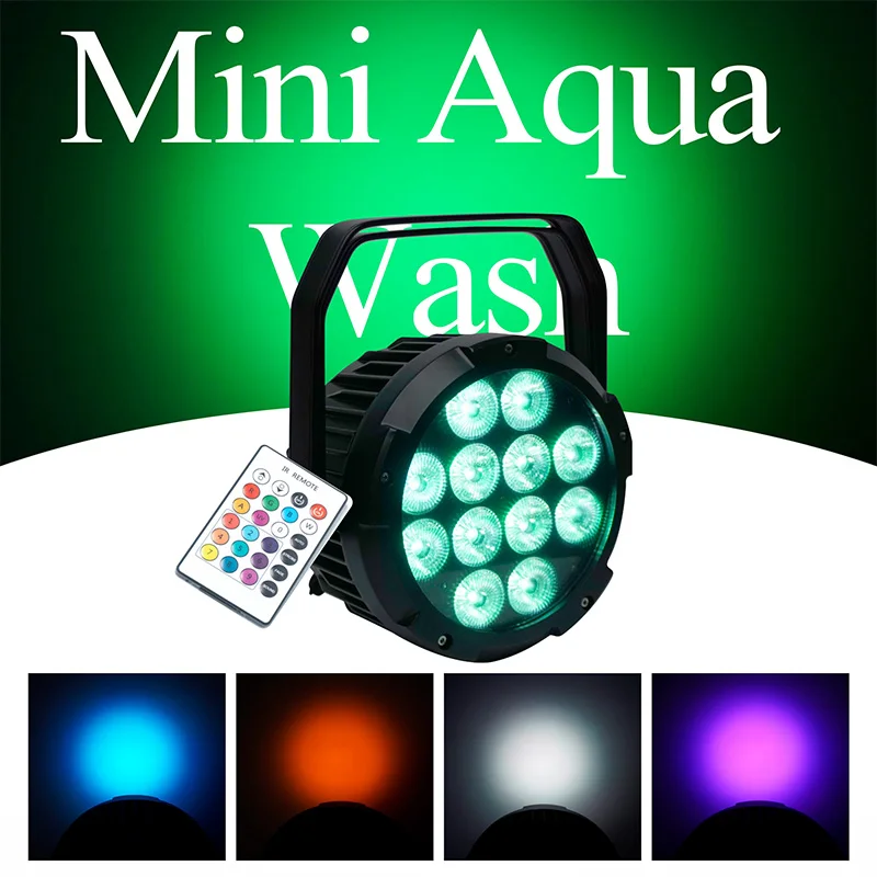 

12X18W 6IN1 LED Battery Par Light Professional Waterproof Stage Par Light Sound Activated DMX Control Uplights for Event DJ Show