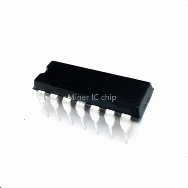 Chip IC sirkuit terintegrasi DIP DIP-14 2 buah