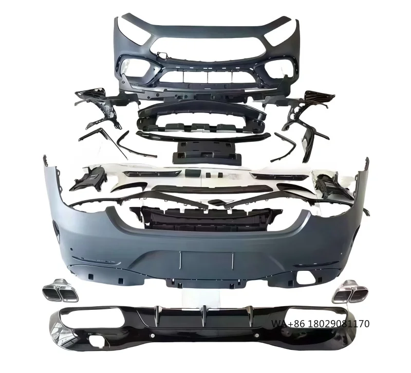

Подходит для моделей Mercedes Benz CLS (W257) 17-23, модифицированная решетка переднего бампера AMG GT63S, задний бампер, задняя губа, хвостовое горло