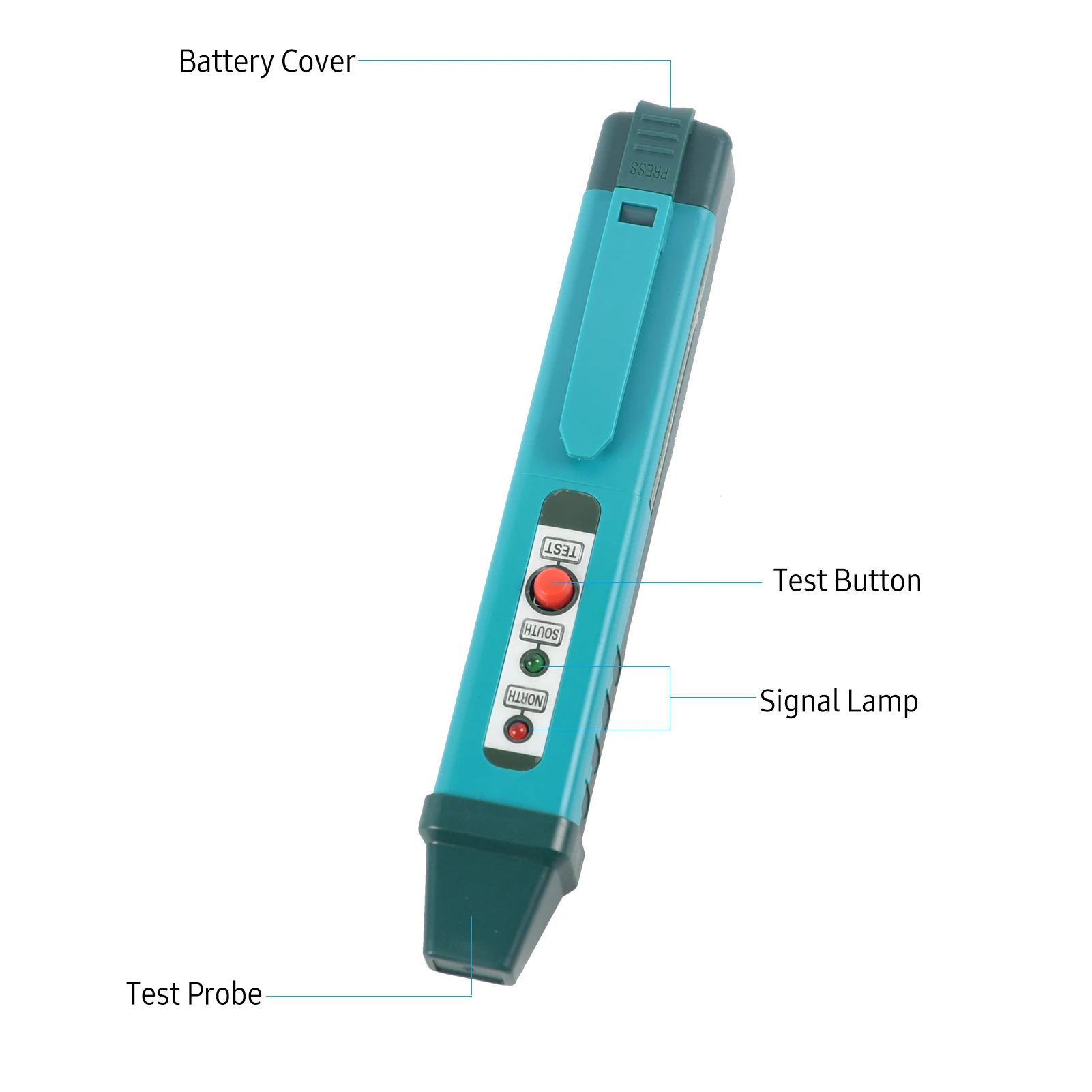 Magnetic Pole Pen Polarity Tester N/S Pole Identify Tool North & South Magnetic Pole Identifier Magnet Detector