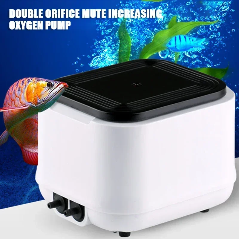 

Fish Tank Oxygen Pump Small Booster Pump Large Air Volume Aquarium Silent Air Pump AC/DC Dual-purpose Oxygen Pumping Aquarium