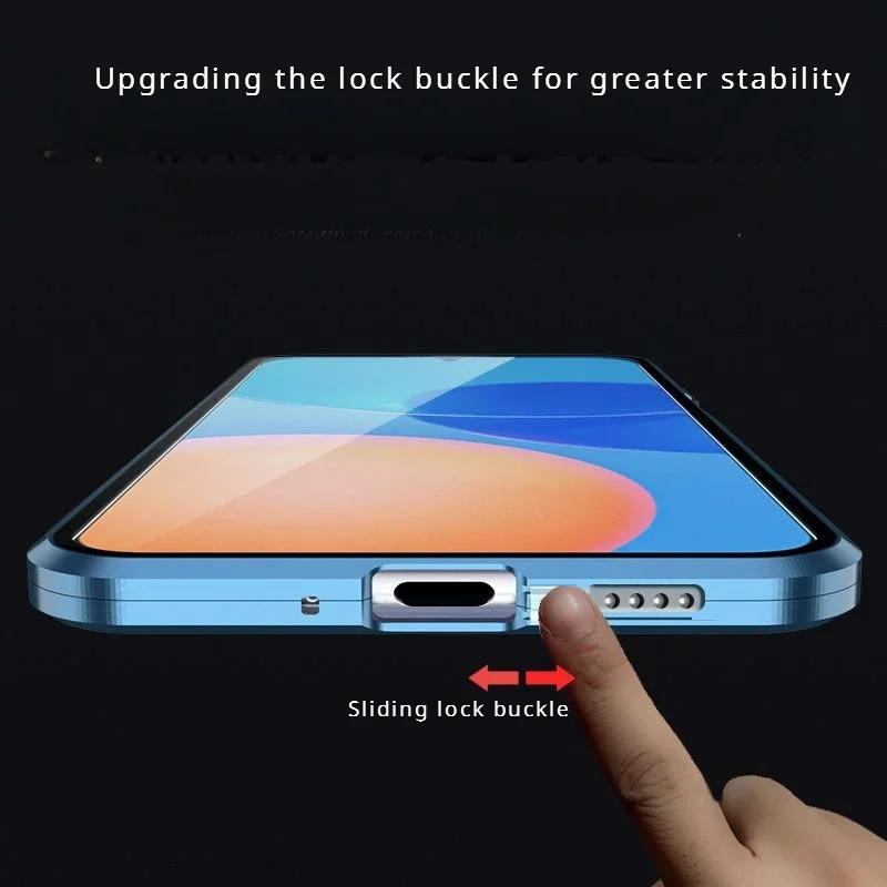 360° Full Protection Magnetic Case For Honor 200 Pro Double Sided Cover Tempered Glass Coque For Honor 200 Case Funda