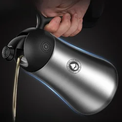 316 Stainless Steel Oil Pots, Automatic Opening and Closing Oil Bottle, Kitchen Oil Control Induction, Sauce Vinegar Tank
