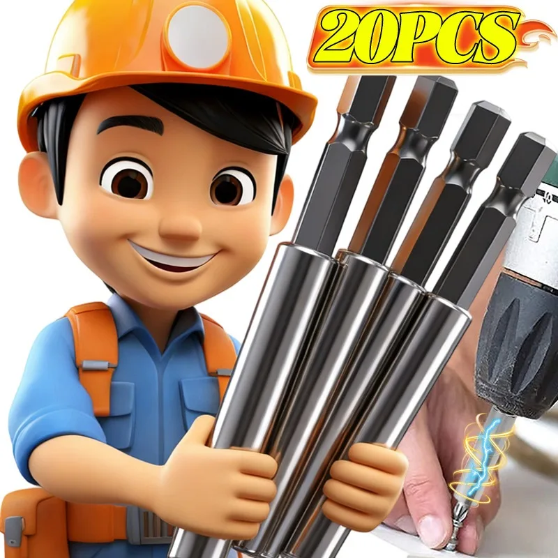 

Magnetic Screwdriver Hexagonal Handle Extended Connecting Rod Magnet Carbon Steel Extension Holder Bits Power Tools Wholesale