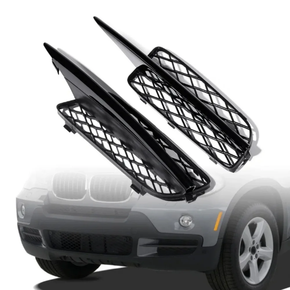 

Накладка на передний бампер с решеткой радиатора, с комплектом подсветки или без него, для BMW X5 E70 2007-2010