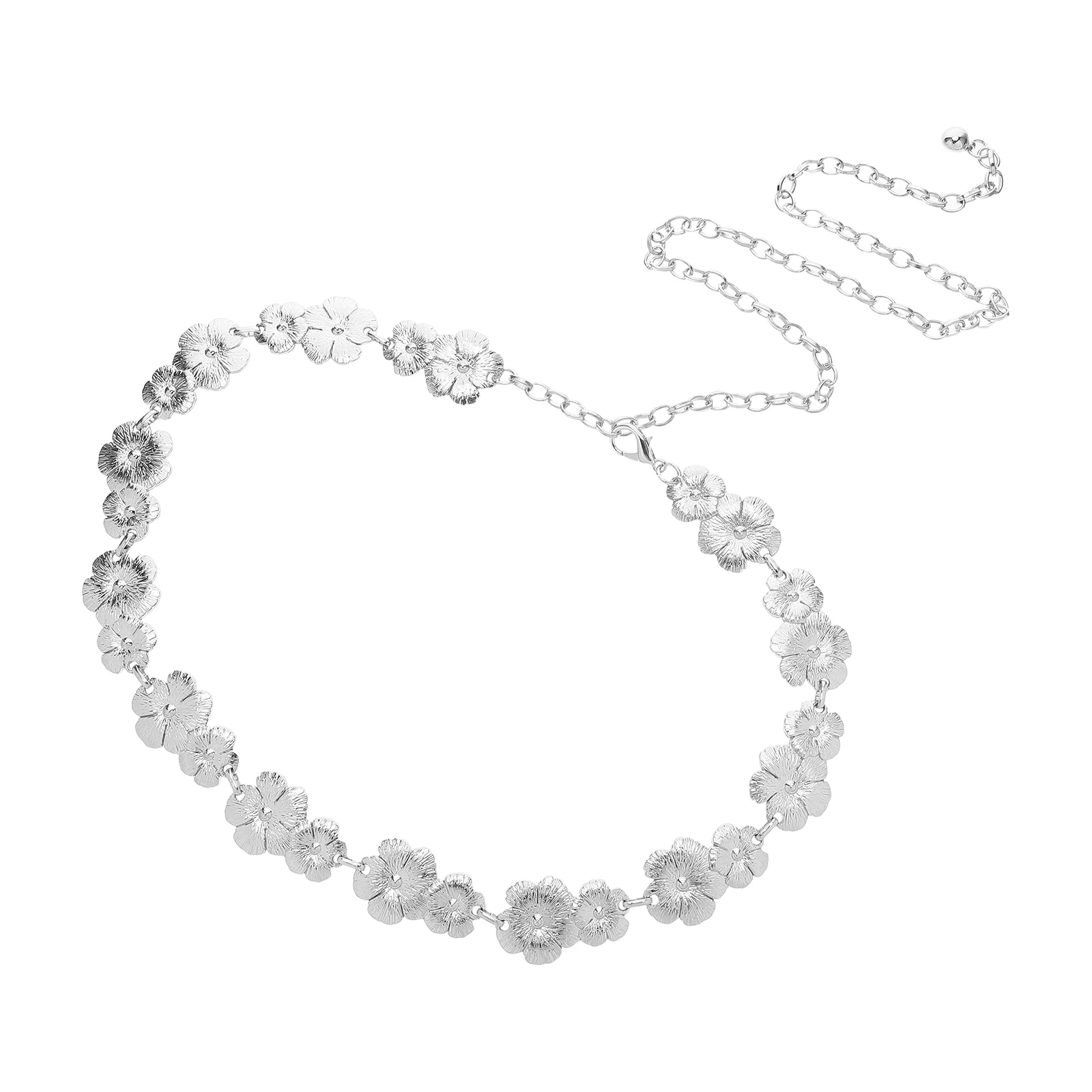 

Waist Chain Floral Body Jewelry Metal Belt Alloy Waistband Women Zinc