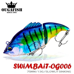 Fishing Accessories Vibration Bait 75mm 13g Wobbler Slowly Sinking Lipless Swimbait Lure Peche A La Carpe Isca Artificial Tackle