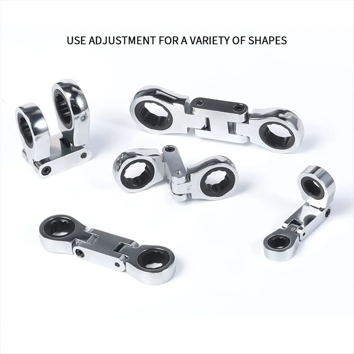 

Набор ключей Dec.-Stubby, набор ключей с храповым механизмом с гибкой головкой, ключ с храповым механизмом с двойной коробкой, метрический, 8-19 мм, 5 шт.