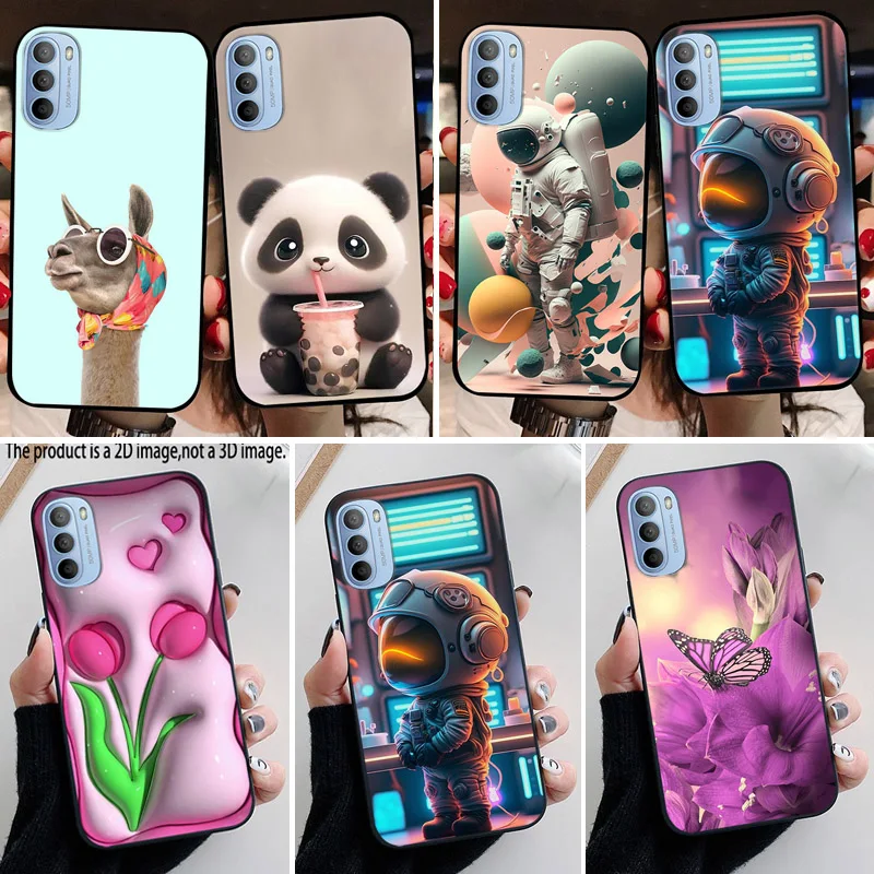 Capa de Silicone Adorável para Motorola Moto G41 G31, Capa Protetora Antichoque para Moto G31 G41 XT2167-2