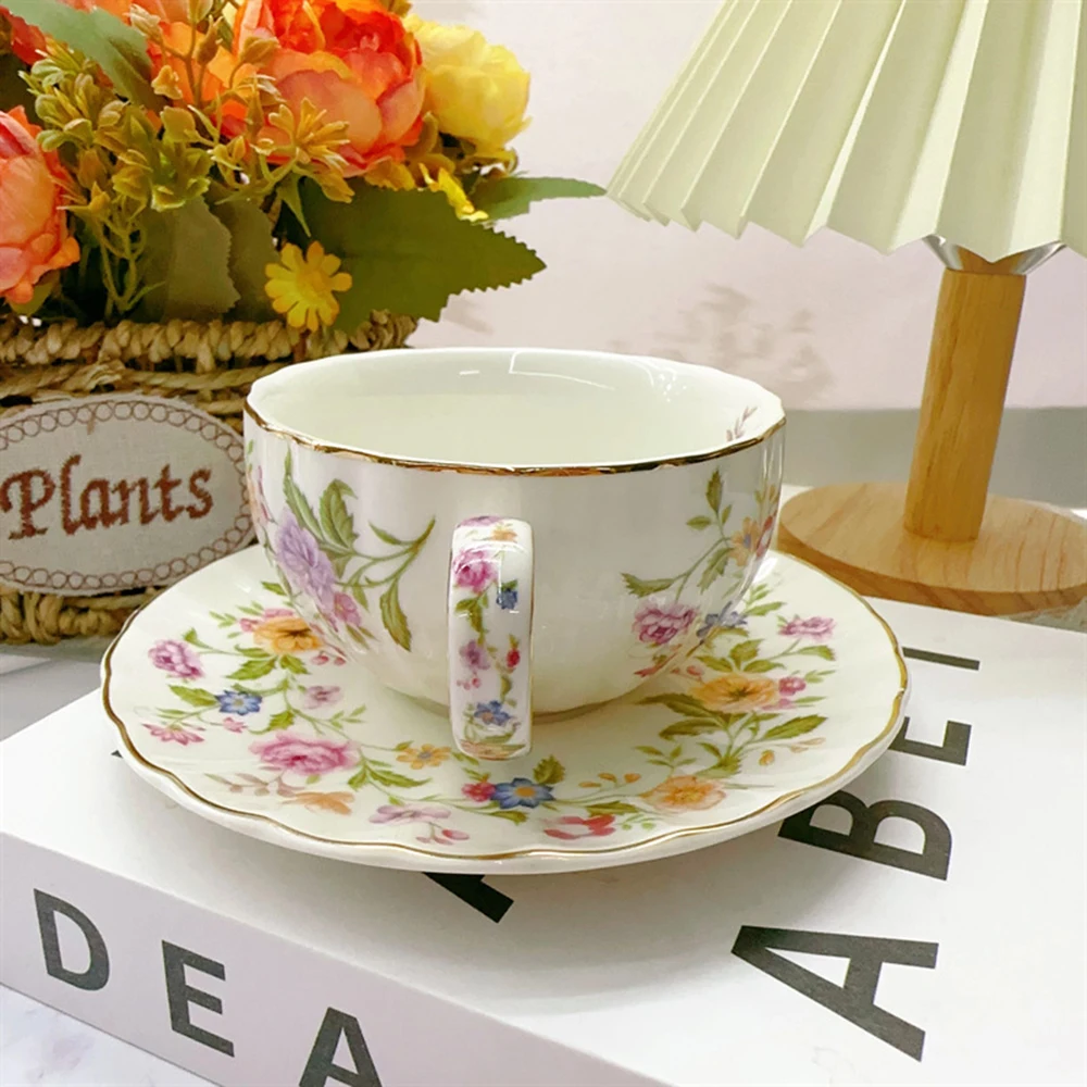 Exquisite Ceramic Coffee Cup Dish Home Afternoon Tea Coffee Cup High Beauty Makeup Cup One Plate Gift Box Set