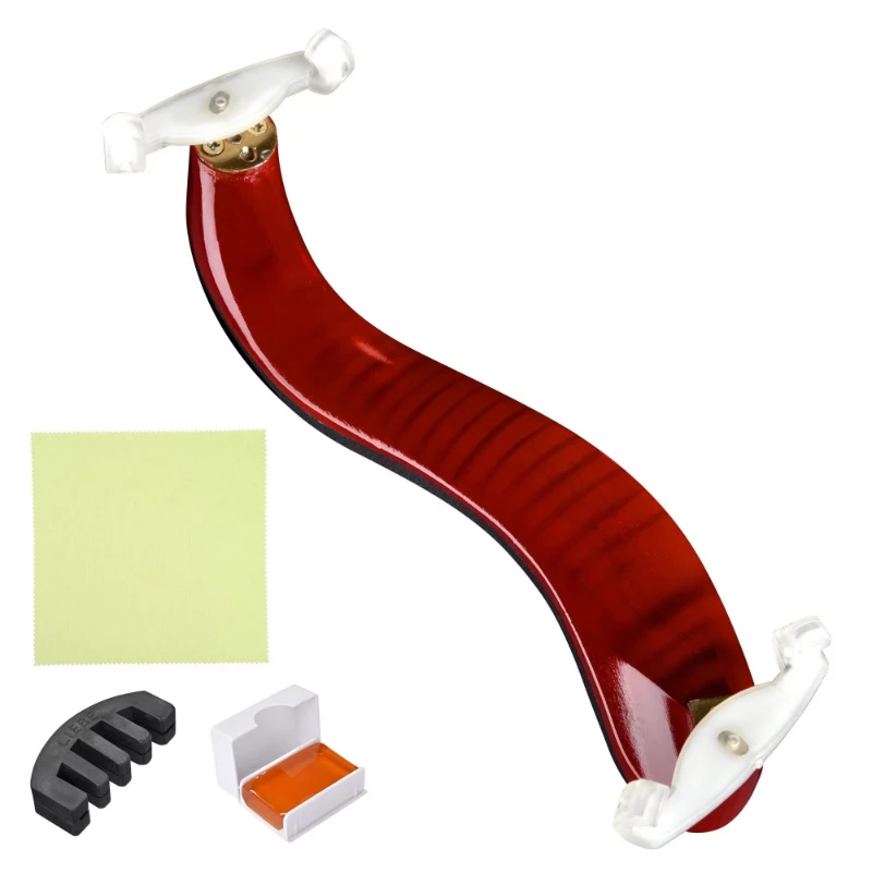 Violin shoulder rest, durable plastic lacquered coating, suitable for stringed instruments