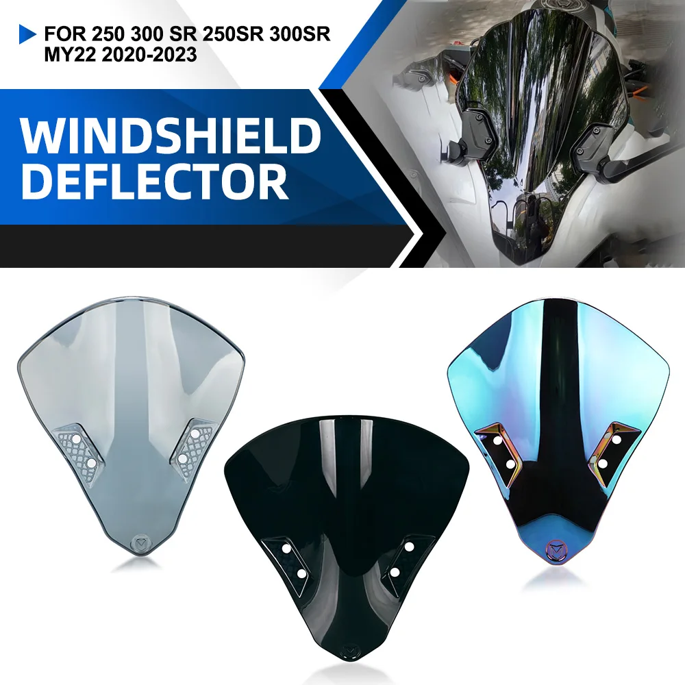 WindScreen For CFMOTO 250 300 SR 250SR 300SR MY22  2020 2021 2022 2023 Motorcycle Double Bubble Windshield Wind Screen Deflector