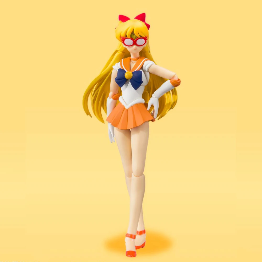 In Stock Original Bandai SHFiguarts Sailor Moon Sailor Venus Aino Minako Michiru Figure Anime Genuine Action Model Toy