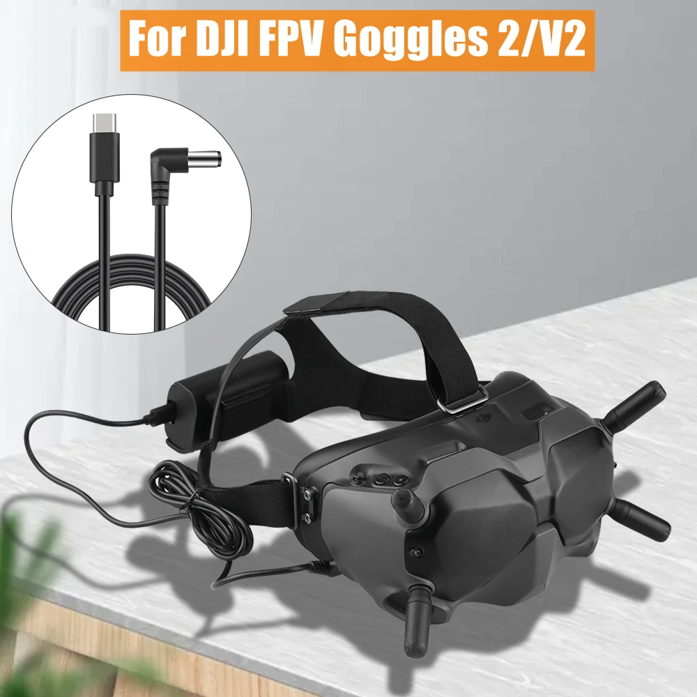 For DJI FPV Goggles 2/V2 Charging Cable SET Charge Connetor Power Line For DJI AVATA/FPV Combo Drone RC Accessories