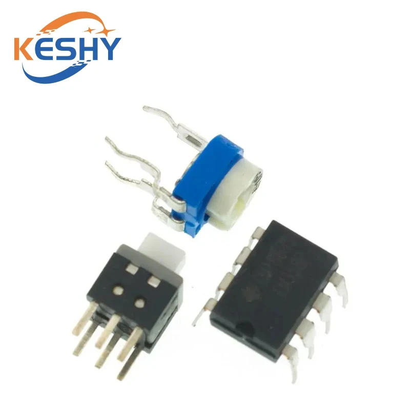 DIY Kit Heart Shape Breathing Lamp Kit Breathing LED Suite Red White Blue Green Electronic Production for Learning Laboratory