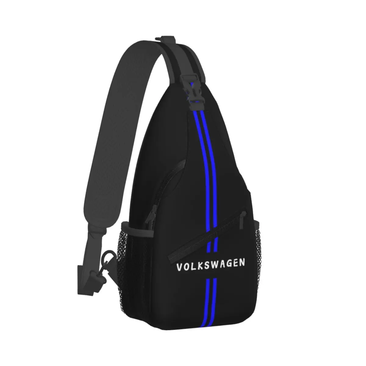 V-Volkswagen Words Trendy cross chest bag diagonally Sling Bag Crossbody Backpack Hiking Travel Daypack Chest Bag for Men Women