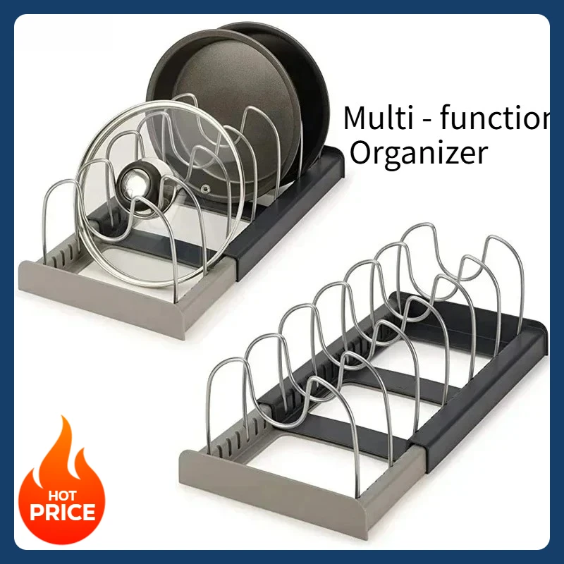 Le support à couvercles convient aux tiroirs d'armoires, aux supports d'évier et aux supports de casseroles. Le support de couvercle est utilisé pour le stockage du couvercle de pot.