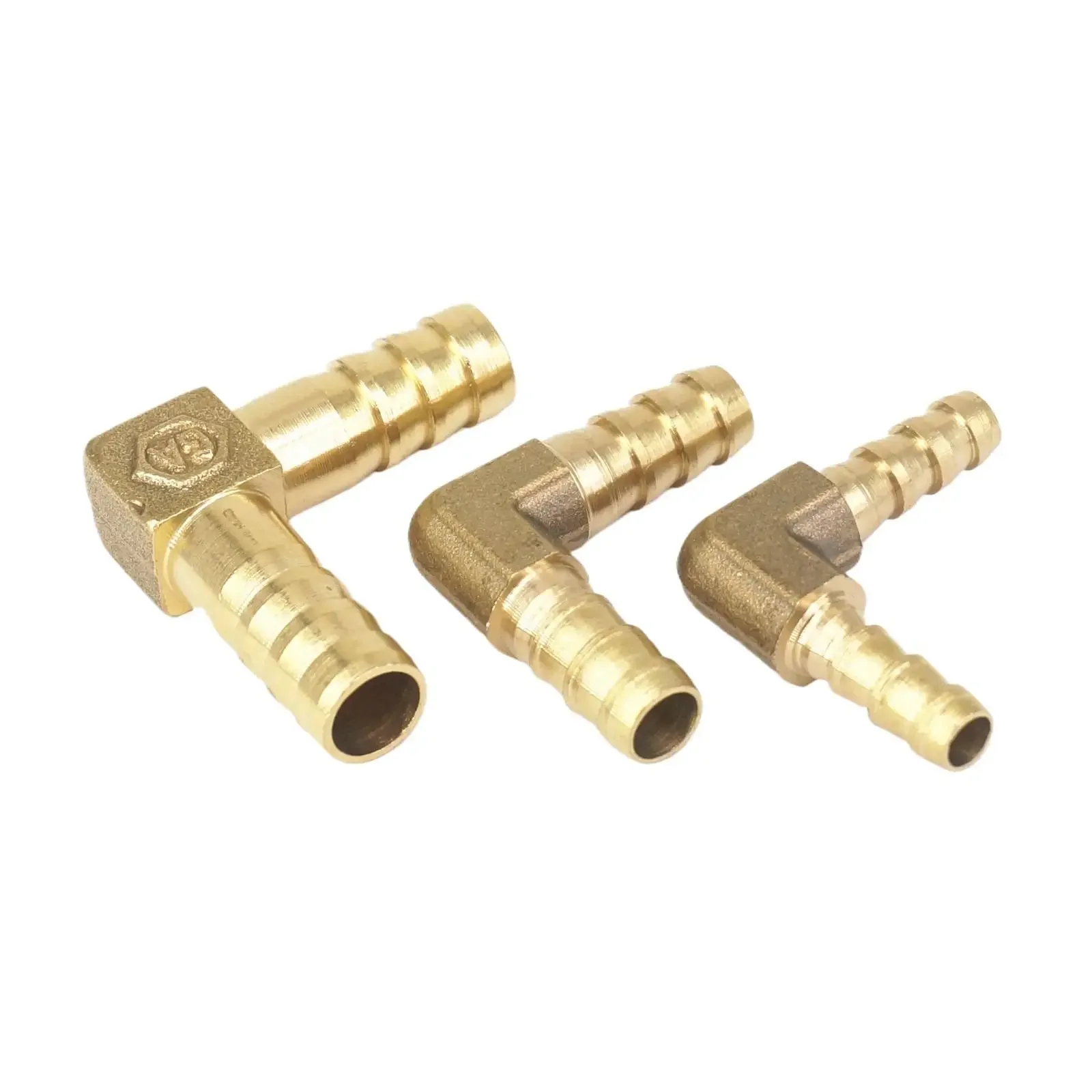(2) minderer Gleich 4/5/6/8/10/12/14/16/19mm barbed Elbow Messing Rohr Fitting Minderer Adapter