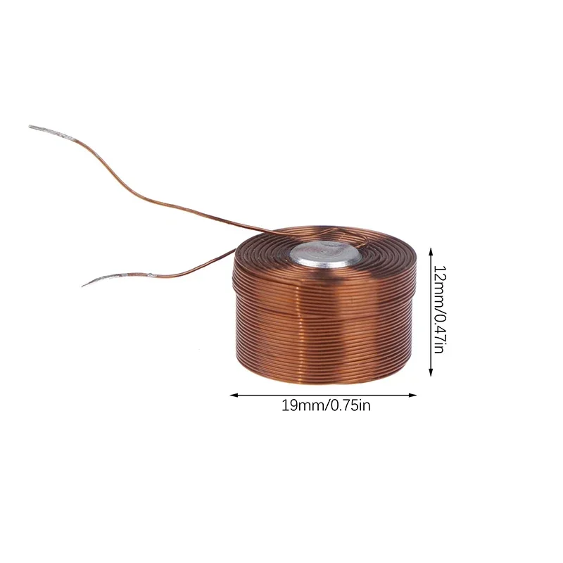 2 قطعة لفائف الإرتفاع المغناطيسي ل 100 نظام لفائف النحاس النقي مع ثقب المسمار الحديد الأساسية 12x19 مللي متر