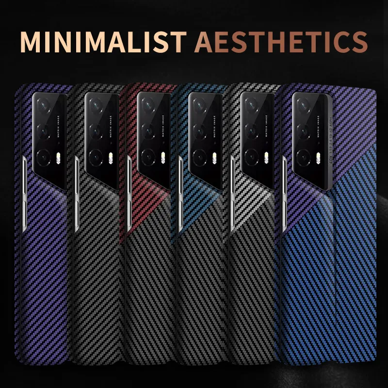 Carbon Fiber PC Case For Honor Magic V2 RSR Porsche Design V2 Full Cover Anti Fingerprint Heat Dissipation Camera Protector Case