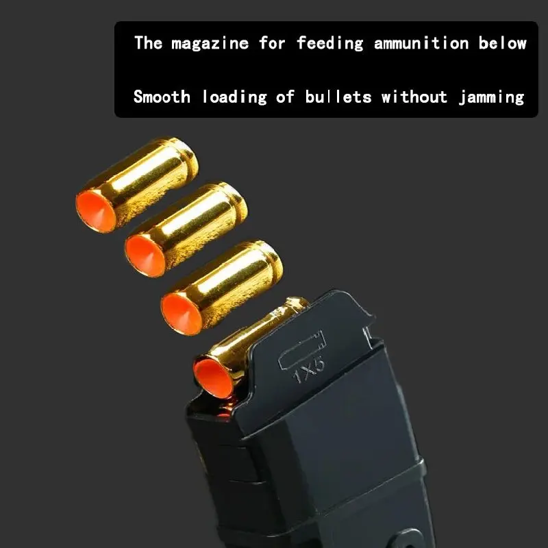 M416 Speelgoedpistool voor jongens - Buitenschietspel met handmatig laden Shell-uitwerpen Zachte kogels Kerstcadeau