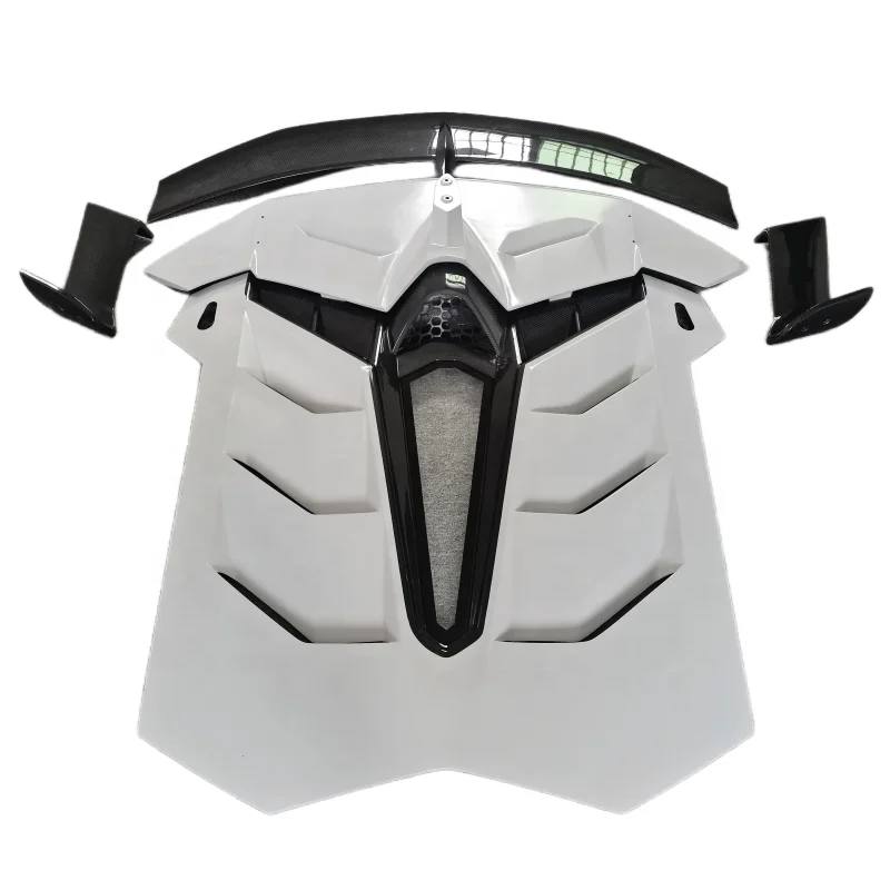 

For Lamborghini LP700 LP720 Upgrades SVJ Dry Carbon Fiber Body Kit Rear engine cover rear spoiler wing