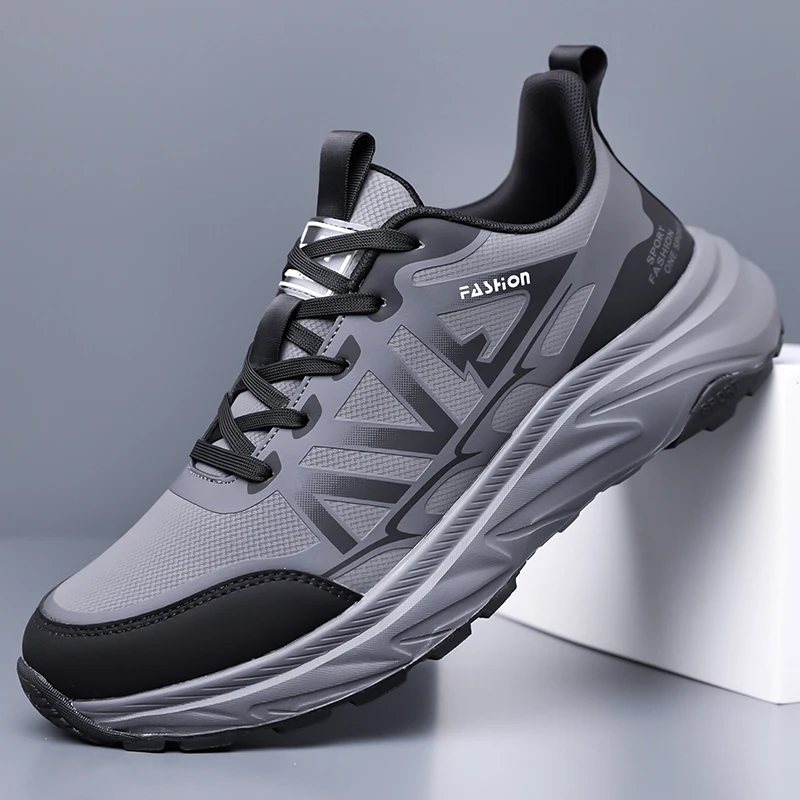 

Men's Sneakers Fashion Breathable Sports Shoes Outdoor Running Shoes for Men Lace Up Platform Training Sneakers Tenis Masculino