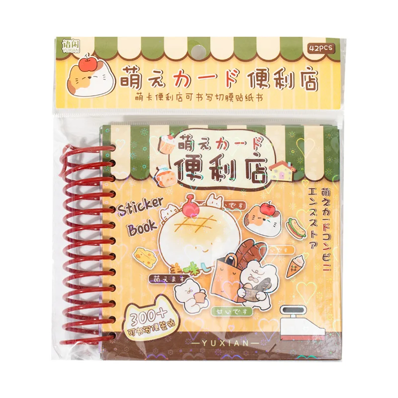 Cute Cartoon Convenience Store Scrapbooking Writable Cut Film Coil Sticker Books Japenese Style Vintage DIY Decorative Stickers image 5