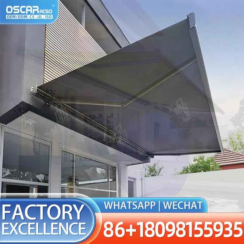 

Полноценный выдвижной алюминиевый навес с водонепроницаемой тканью и изогнутыми опорами для заднего двора, сада, патио, с подсветкой