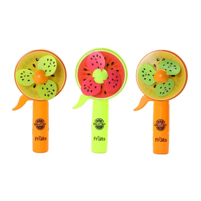 Summer Children's Mini Cartoon Hand Cranked Small Fan Baby Stroller, Portable Handheld and Portable Children's Fan Gift Toys